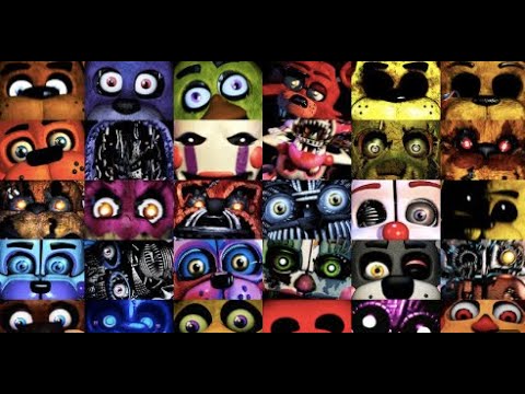 All FNAF Jumpscares in 6 Minutes! (2014-2019) | FNAF 1, 2, 3, 4, SL, PS, UCN, VR. CR:DarkTaurus. Ty