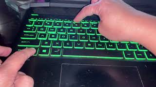 How to turn in the keyboard light on your HP Pavillion Gaming Laptop or any Laptop