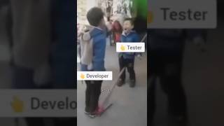 😂Funny Developer vs Tester shorts #shorts #funny #developer #shortsvideo