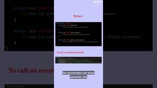 Method overloading java