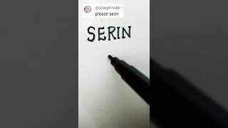 SERIN❤️ Comment down your name for the next logo👍#youtubeshorts #shorts #viral #trending #namelogos