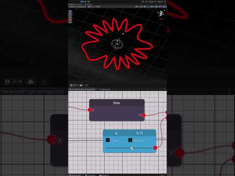 Unity Procedural Curve: Sine Motion Demo #shorts