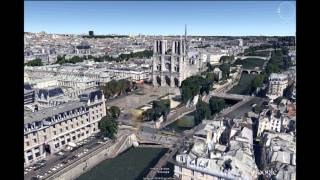 Painting-to-3D Model Alignment -- Google earth view