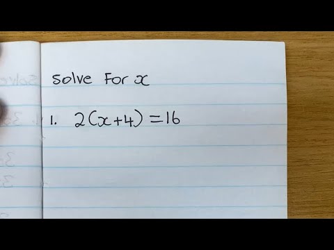 Solve for x in linear equation 