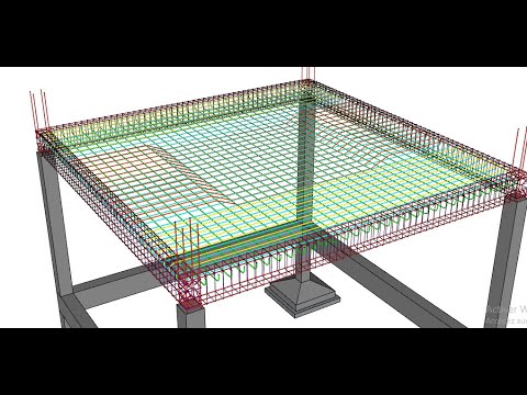 Two way slab reinforcement details (dalle pleine en béton armé)