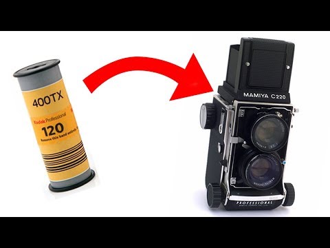 How To Load Medium Format 120 Film (Mamiya C220)