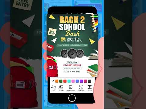Back to School Flyer Design | School Poster #backtoschool #flyerdesign #trending #yt