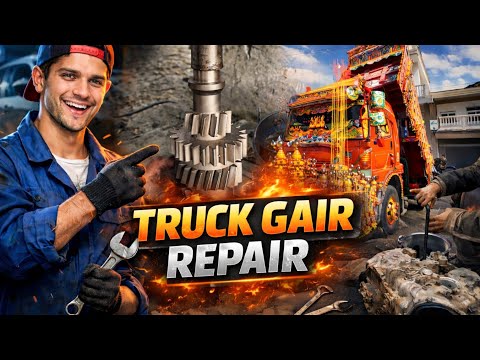 Heavy truck gear ⚙️ repair and mechanical workshop gearbox fixing like a pro 