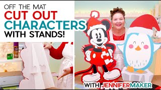 DIY Cut Out Characters - Make HUGE Larger Than Mat Projects with Stands!