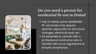 Dubai's Pre-Qualified Residential Fit Out Contractors| Best Fit Out Company Near You