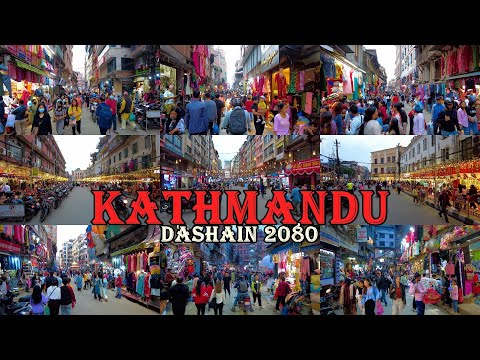 KATHMANDU Extremly Busy Market Tour During DASHAIN Festival 2023 🇳🇵