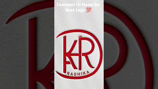 Radhika name logo #logodesignlove #viralshort #off2on