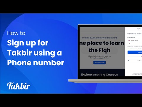 How to Sign Up on Takbir using Phone number – Quick & Easy!