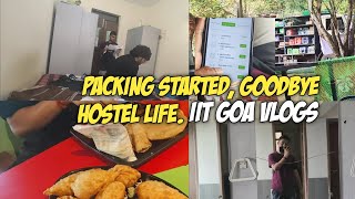 Packing to Leave IIT Goa Hostel 🎒 6-Month Internship Journey Begins in Pune | IIT Final-Year Vlogs