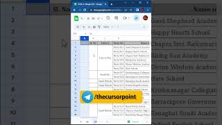 Smart Serial Numbers in Merged Cells | Google Sheets Short Tutorial | The Cursor Point