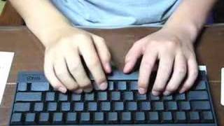 Touch type of Happy Hacking Keyboard Professional 2