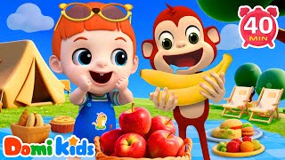 Let's Camp with Animal Friends! | Outdoors Fun & Music | Kids Songs & Nursery Rhymes | Domi Kids