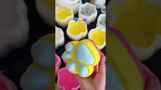 💙💛💗colorful cat paw🐾#yoyosquishy #tabasquishy #fypusa