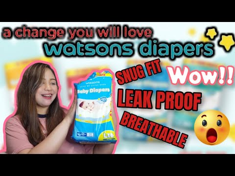 NEW DIAPER!! WATSONS BABY TAPE DIAPER | BABY ESSENTIALS | DIAPER REVIEW | Very Affordable DIAPER