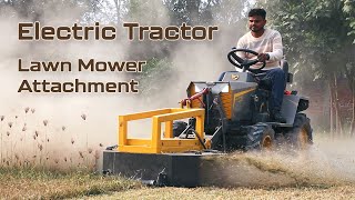 Sukoon Electric Tractor Lawn Mower | Haldhar 750 Microtrac