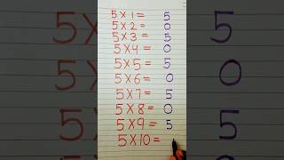 Easy trick of 5 table.#learnwithme #studywithme #maths #ncertbooks