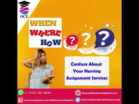 Nursing Coursework Writing Services!!!