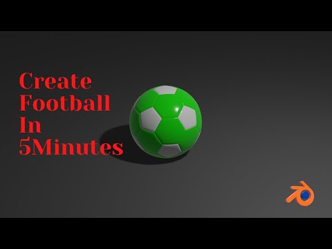 Create A Football In Just 5 Minutes /Easy Method/ Blender 2.91 /Tutorial