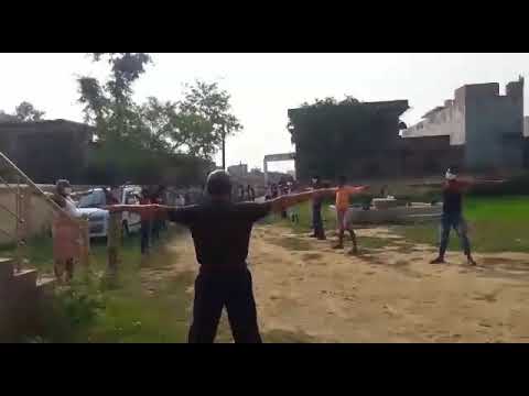 क्वारंटाइन में रोग प्रतिरोधक क्षमता बढ़ाने हेतु व्यायाम एवं योगा का अभ्यास कराया गया