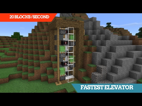 Minecraft | Insane FASTEST ELEVATOR (~20 Blocks / Second) | Redstone Tutorial *Read Description*