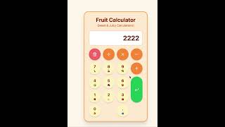 Coding Task#2🍊🍓 I Created a Fruit-Themed GUI Calculator – And It’s as Refreshing as It Sounds! 🍌🍉
