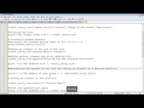 The Programming Zone Part 7 | Working with Lists Part 1