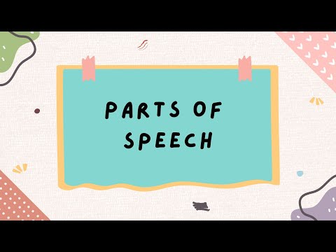 Parts of Speech