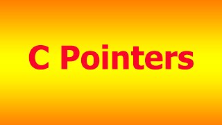 C Pointers - An Introductory tutorial