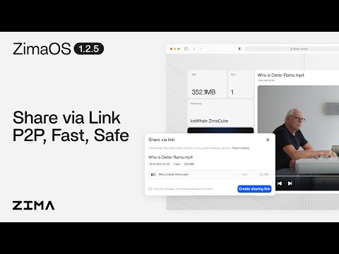 ZimaOS v1.2.5: [Share via Link] Share Anything Anytime Anywhere!