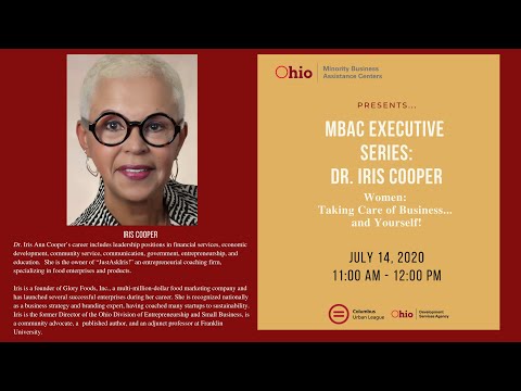 MBAC Executive Series:  Director Kim Gayle Interviews Dr. Iris Cooper: