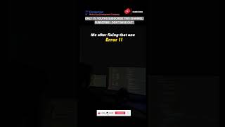 Subscribe 👍 Like ❤️ | Me After Fixing That One Error - Pure Satisfaction! #shorts #viral #tranding