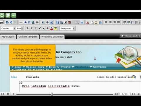 Using layout templates -WebILabs