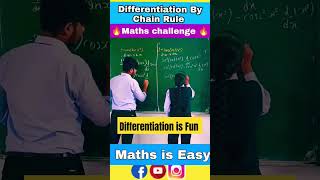Differentiation Class 12 🔥 | Class 12 Maths | Continuity & Differentiability #shorts  #youtubeshorts