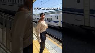 I am in Japan and the bullet trains are mind blowing | #tokyo #japan #travel #shinkansen