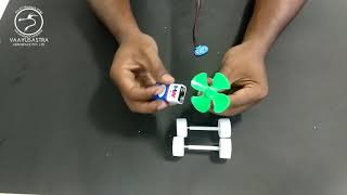 Simple ROBO CAR  With propeller | Battery Car for kids | Vaayusastra aerospace