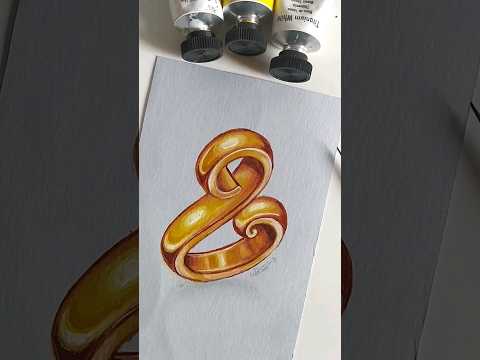 🎨🖌️#jewelrydesign #paintingtutorial #goldjewellery #jewelry #ringdesign #youtubeshorts #artoftheday