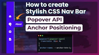CSS Navbar with Popover & Anchor Positioning!