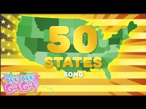 50 States Song | Learn the 50 States of America for Kids [by Boo Boo Gaga] #booboogaga