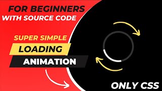 How to create simple loading animation for beginners | HTML CSS | JS cursor