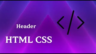 Html css Header