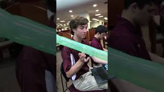 Releasing a Balloon in the Library