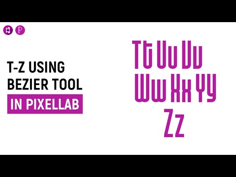 How to Create T-Z Using Bezier tool in PixelLab | PixelLab tutorial | Smartphone tutorial | Part 4