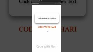 CSS Active Pseudo Code || Code With Hari ||  #coding #frontendcourse #webdevelopment #python