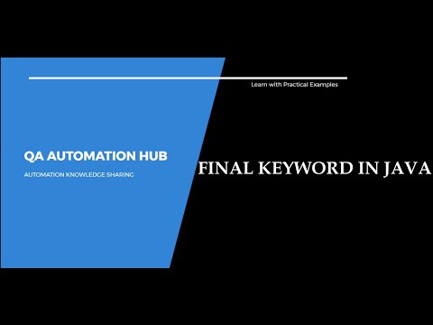 What is final keyword in java?