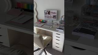 Post exam desk reset 🤍 #desksetup #asmr #resetwithme #preppy #aestheticgirl